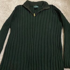 Dark green RL sweater